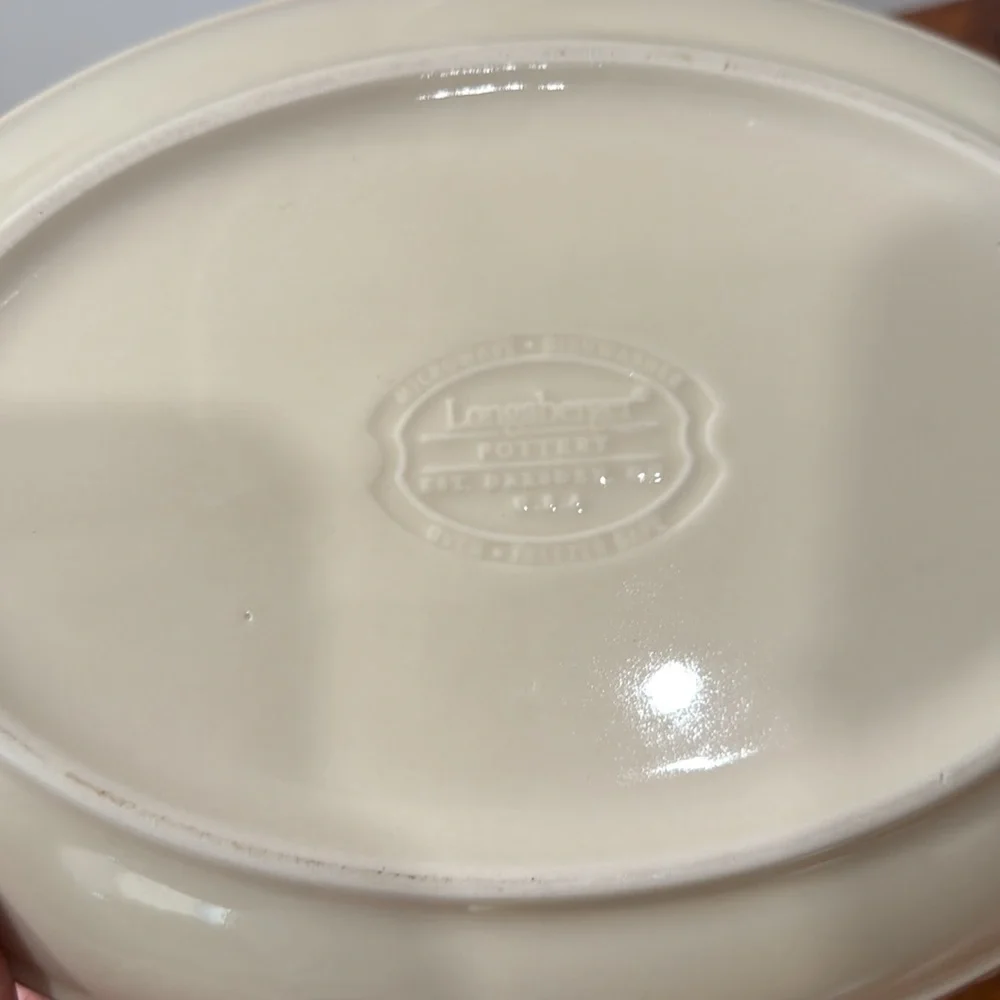 Longaberger American Craft Originals Oval Baker - Paprika